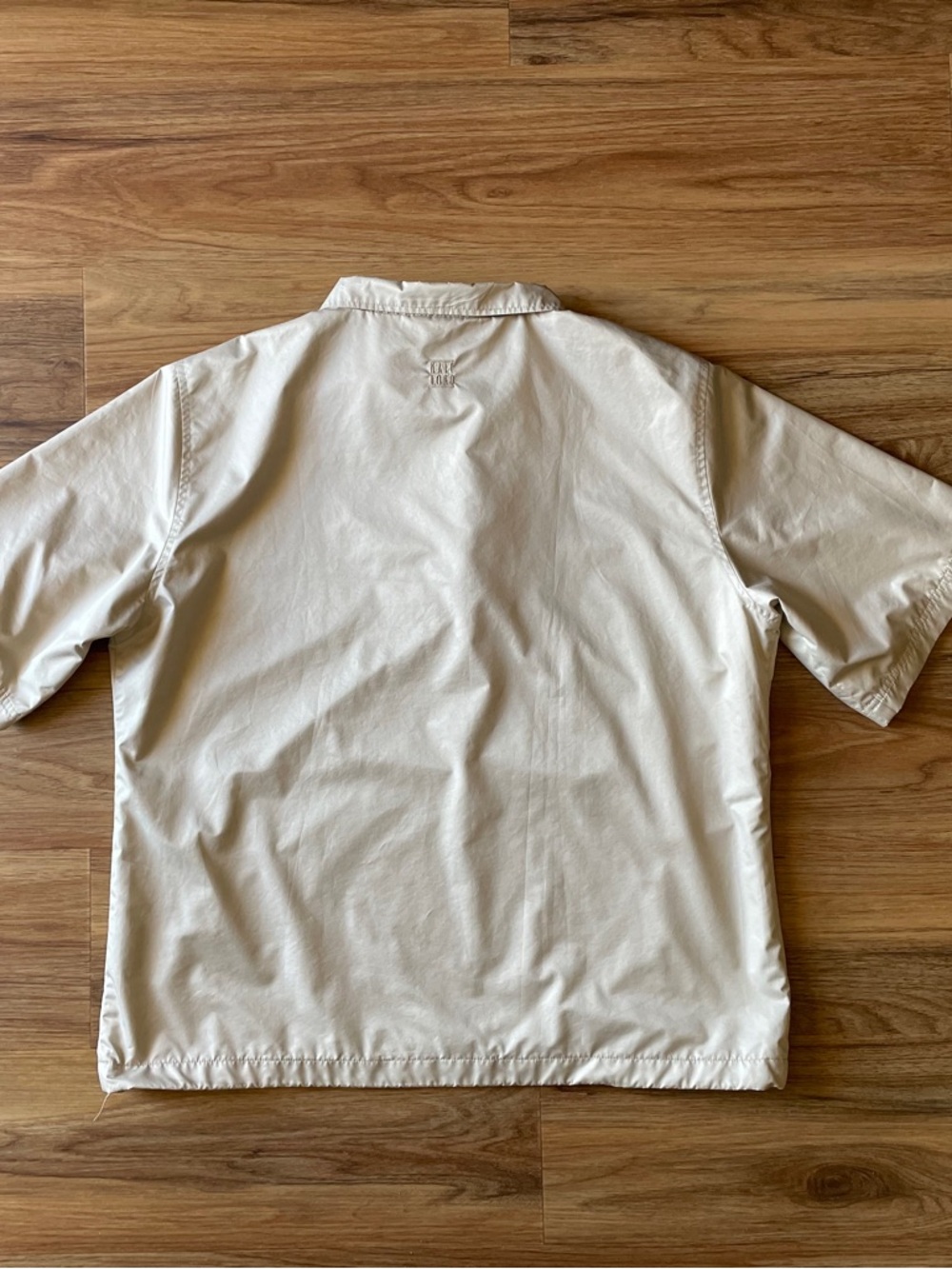Kate Lord Cream Short-Sleeve Quarter-Zip Shirt - Picture 2 of 9